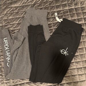 Calvin Klein Black and Gray Joggers